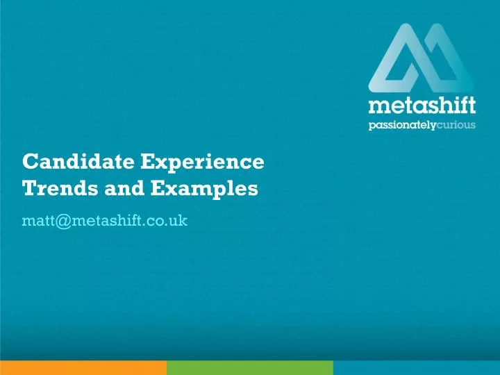 candidate experience trends and examples