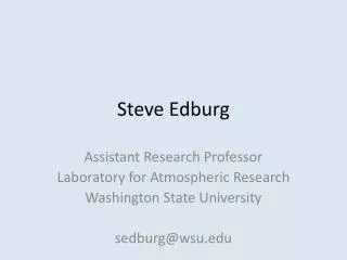 Steve Edburg