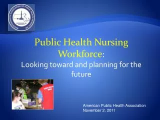American Public Health Association November 2, 2011