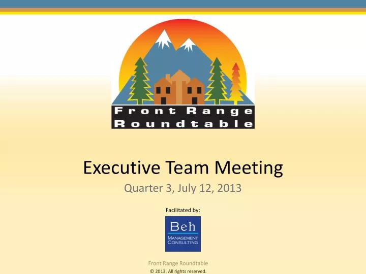 executive team meeting