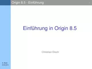 einf hrung in origin 8 5