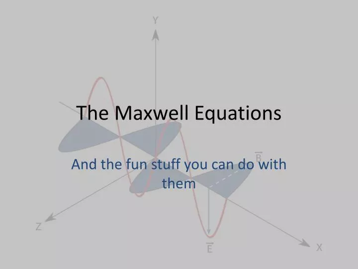 the maxwell equations