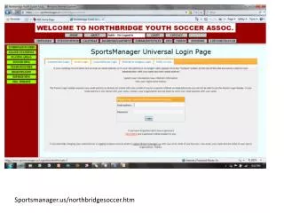 Sportsmanager /northbridgesoccer.htm