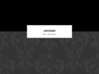 adverbs