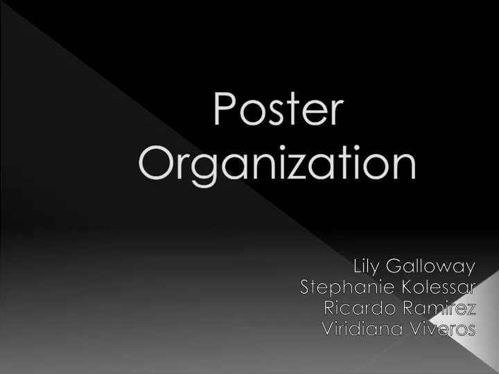 poster organization