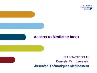 Access to Medicine Index