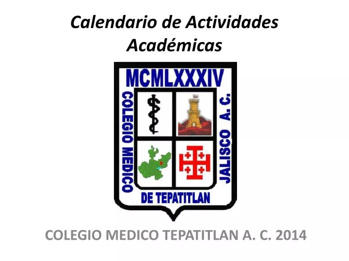 calendario de actividades acad micas