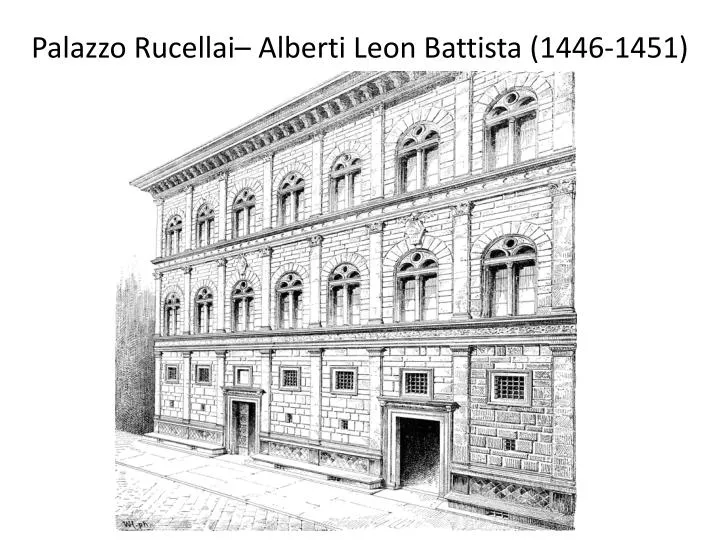 palazzo rucellai alberti leon battista 1446 1451