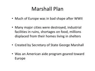 Marshall Plan