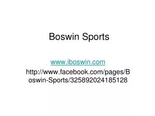 Boswin Sports