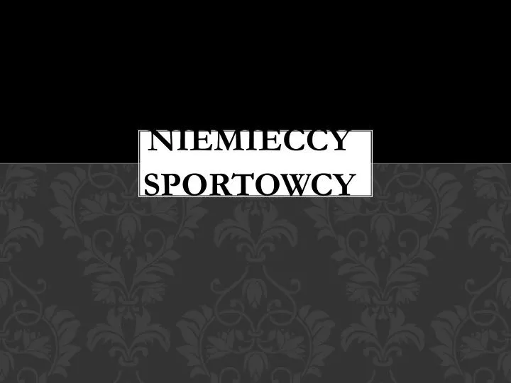 niemieccy sportowcy