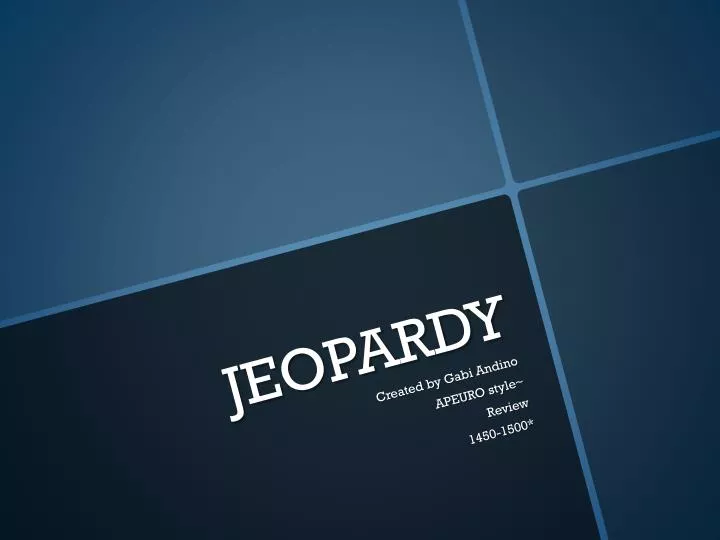 jeopardy