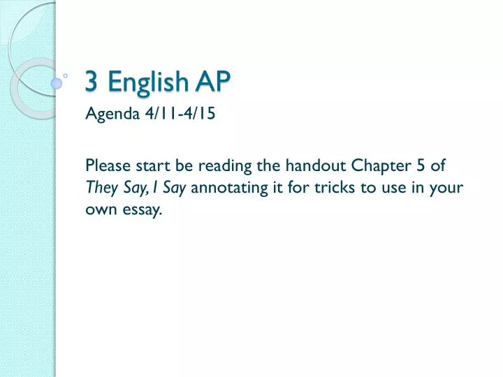 3 english ap