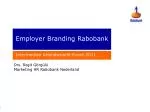Employer Branding Rabobank - slide 1