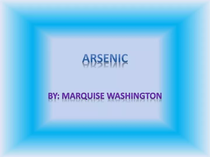 arsenic