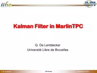 Kalman Filter in MarlinTPC