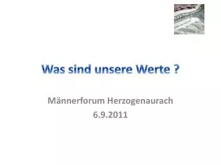 was sind unsere werte