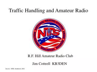 Traffic Handling and Amateur Radio