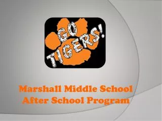 Marshall Middle School After School Program
