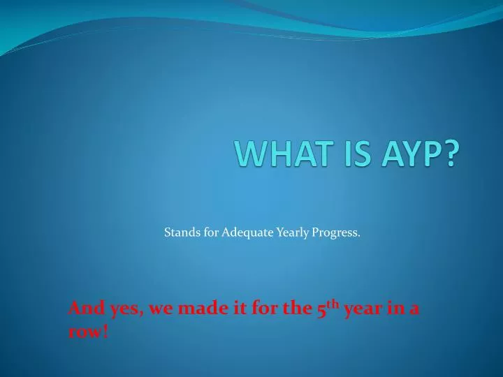 what is ayp