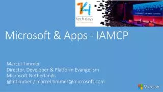 Microsoft &amp; Apps - IAMCP