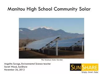 Manitou High School Community Solar