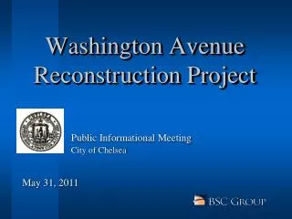 Washington Avenue Reconstruction Project