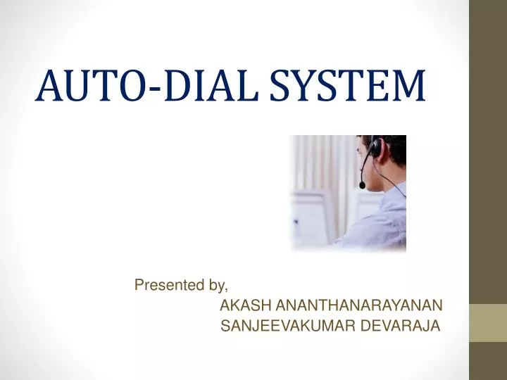 auto dial system