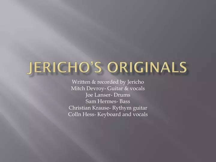 jericho s originals