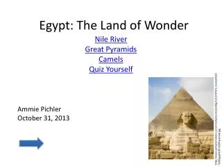 Egypt: The Land of Wonder