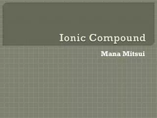 ionic compound