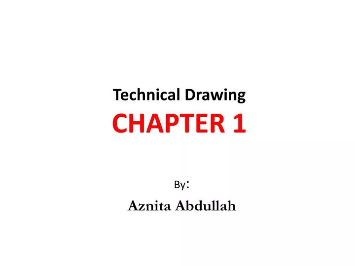 technical drawing chapter 1