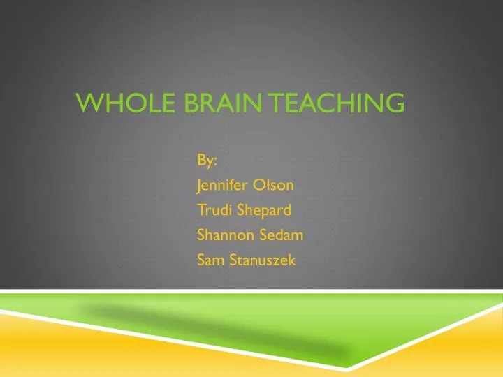 whole brain teaching
