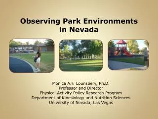 Observing Park Environments in Nevada
