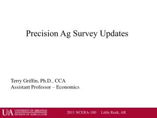 Precision Ag Survey Updates