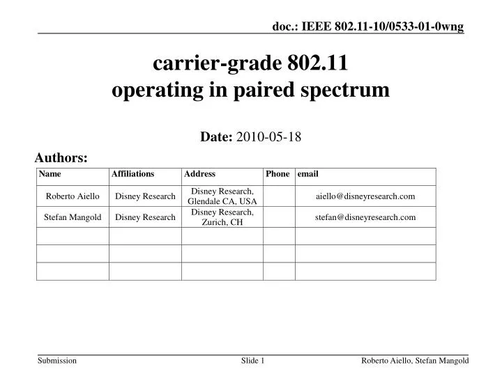 carrier grade 802 11 operating in paired spectrum