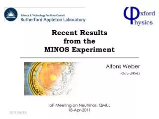Recent Results from the MINOS Experiment