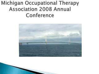 Michigan Occupational Therapy Association 2008 Annual Conference
