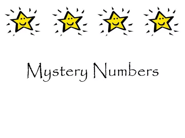 mystery numbers