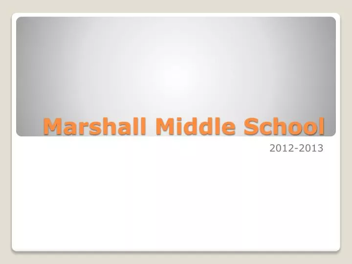 marshall middle school