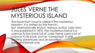 Jules Verne the mysterious island