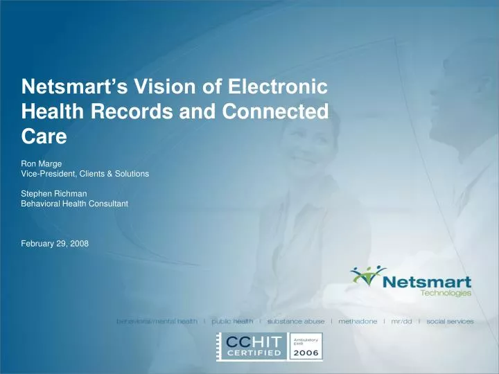 netsmart s vision of electronic health records and connected care