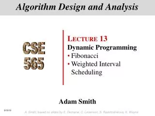 Algorithm Design and Analysis