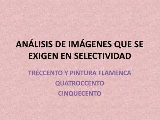 an lisis de im genes que se exigen en selectividad
