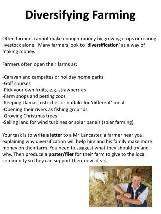 diversifying farming