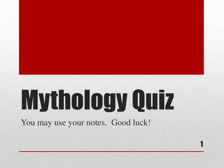 mythology quiz