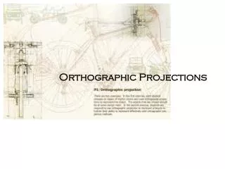 Orthographic Projections