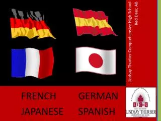 FRENCH GERMAN JAPANESE SPANISH
