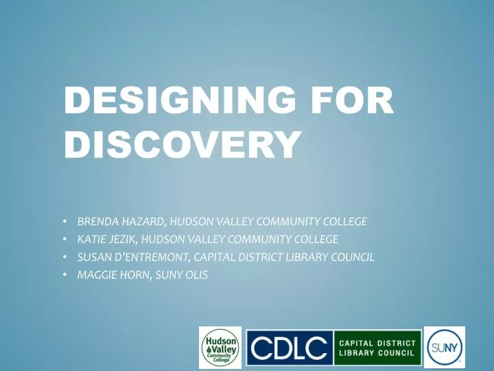designing for discovery