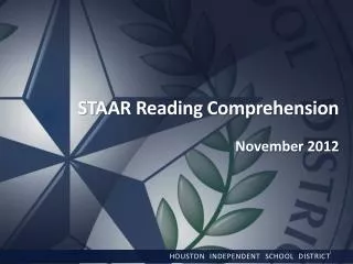 STAAR Reading Comprehension November 2012